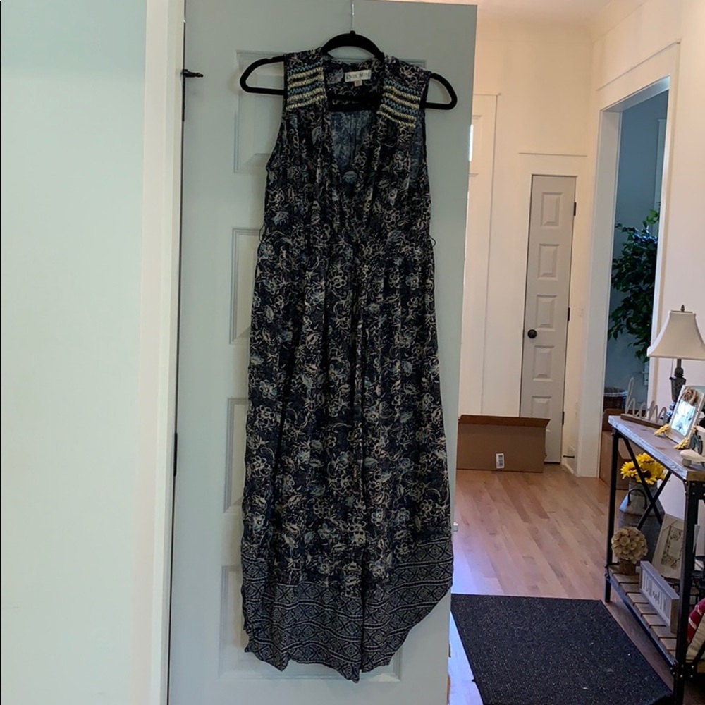 Maxi sleeveless wrap around dress